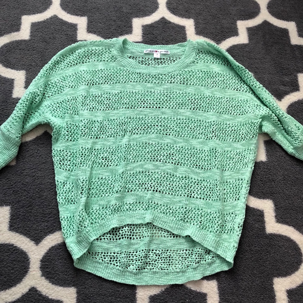 oversized comfy green sweater size s